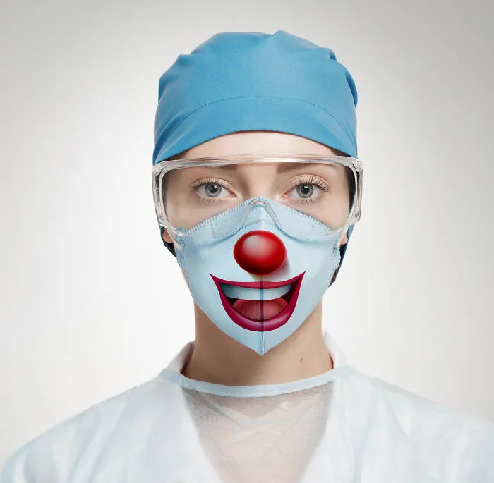 I Created Funny Surgical Masks To Make Visits To The Hospital Easier