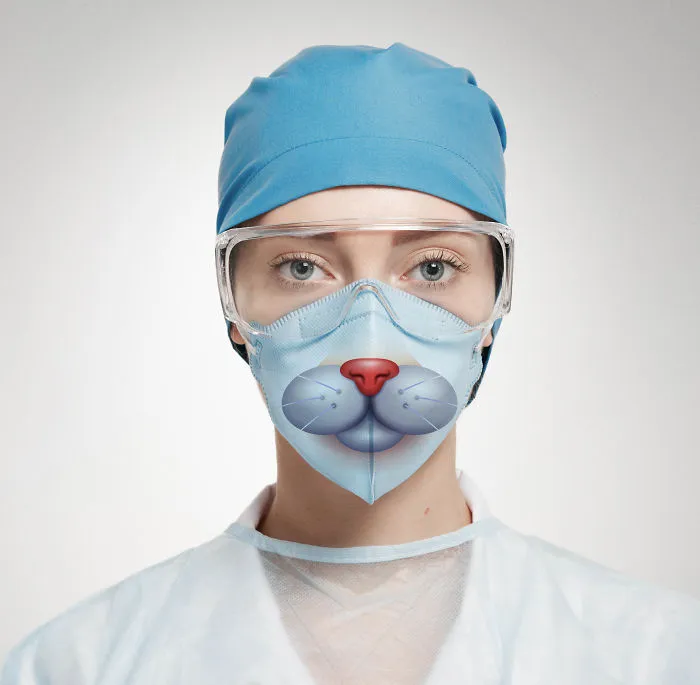 I Created Funny Surgical Masks To Make Visits To The Hospital Easier