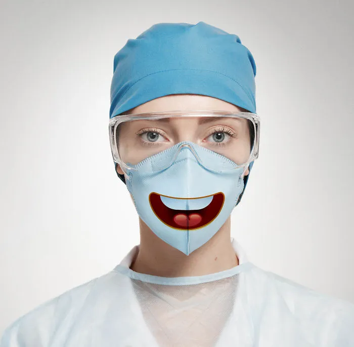 I Created Funny Surgical Masks To Make Visits To The Hospital Easier