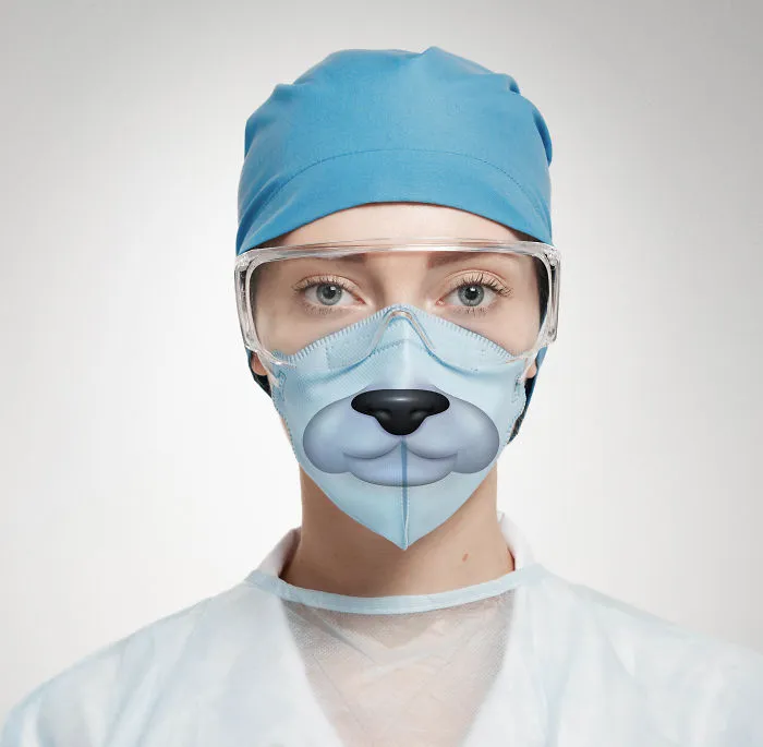 I Created Funny Surgical Masks To Make Visits To The Hospital Easier