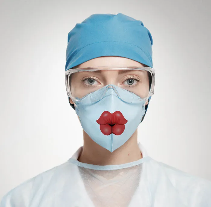 I Created Funny Surgical Masks To Make Visits To The Hospital Easier