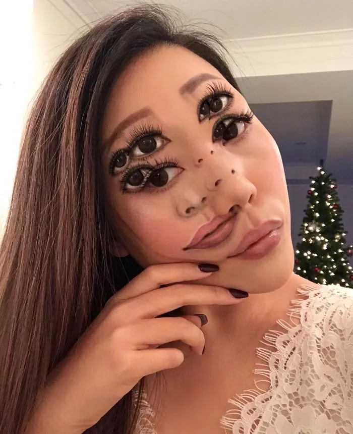 Woman Gives Up Teaching To Create Optical Illusions With Makeup, And It’s Messing With Our Minds (New Pics)