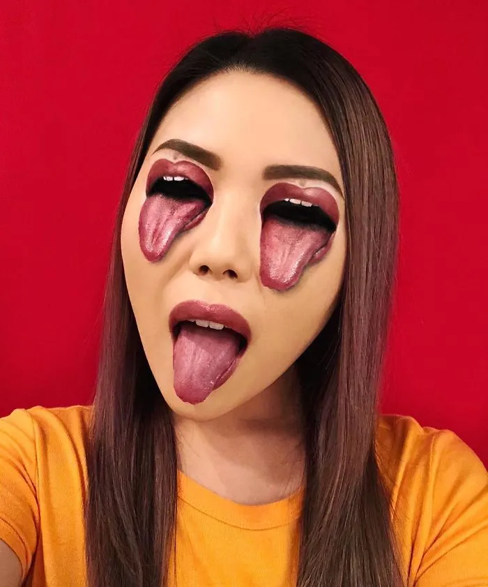 Woman Gives Up Teaching To Create Optical Illusions With Makeup, And It’s Messing With Our Minds (New Pics)