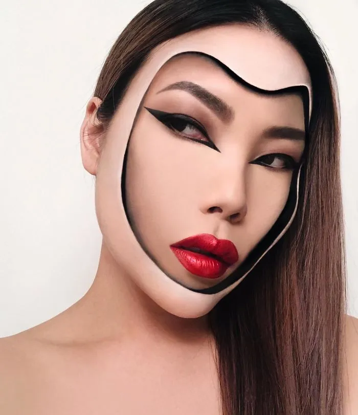 Woman Gives Up Teaching To Create Optical Illusions With Makeup, And It’s Messing With Our Minds (New Pics)