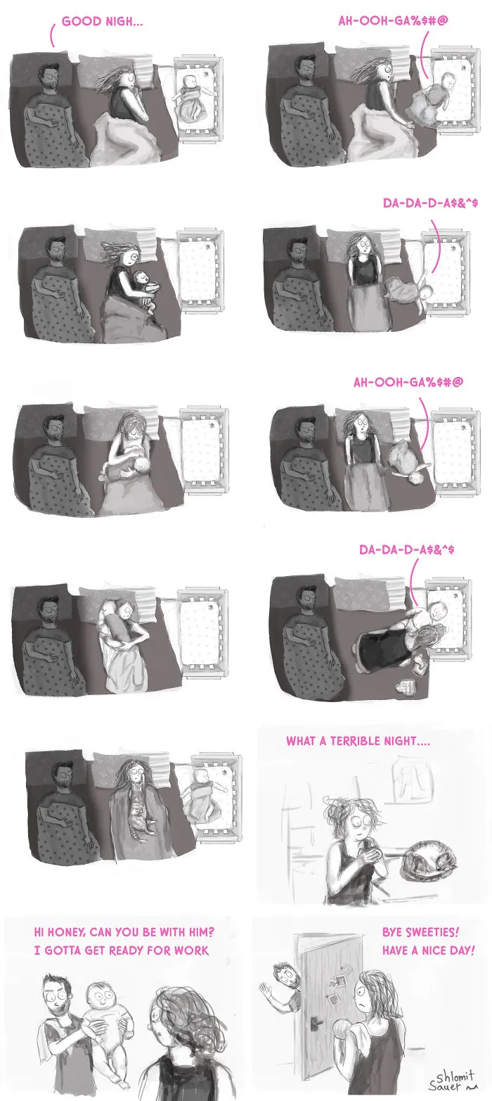 8 Funny Comics That Illustrate My Struggles Of Being A New Mom