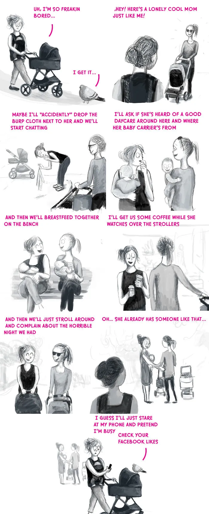 8 Funny Comics That Illustrate My Struggles Of Being A New Mom