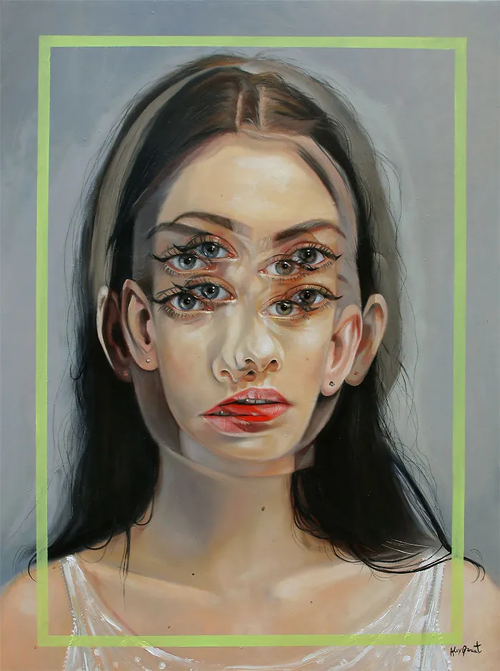 After Having A Heart Attack I Started Painting These Portraits That Will Make You Dizzy