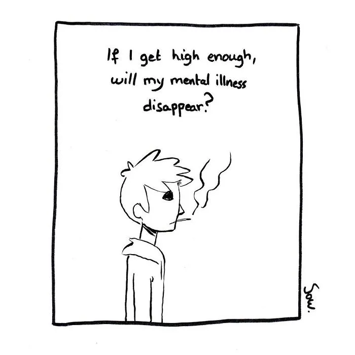 I Illustrate My Darkest Thoughts To Help People Understand What It's Like To Suffer From Mental Illness