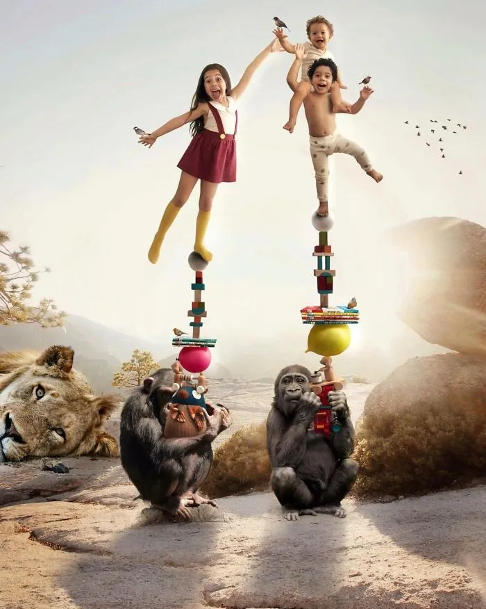 Creative Mom Of Three Uses Photoshop To Turn Her Children's Daily Life Into Magic