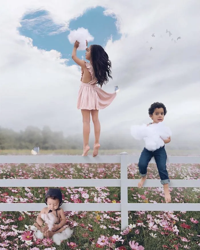 Creative Mom Of Three Uses Photoshop To Turn Her Children's Daily Life Into Magic