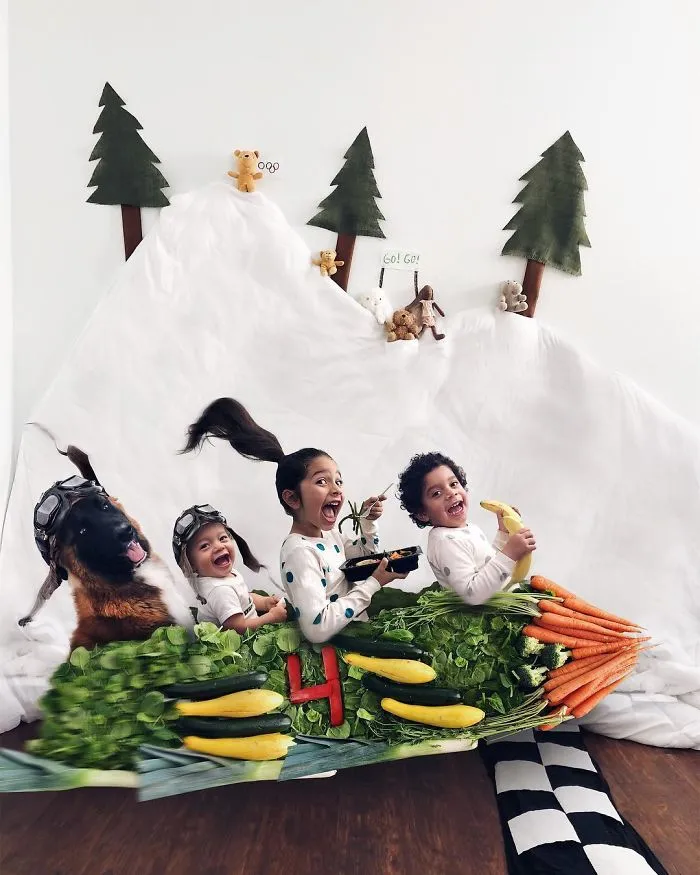 Creative Mom Of Three Uses Photoshop To Turn Her Children's Daily Life Into Magic