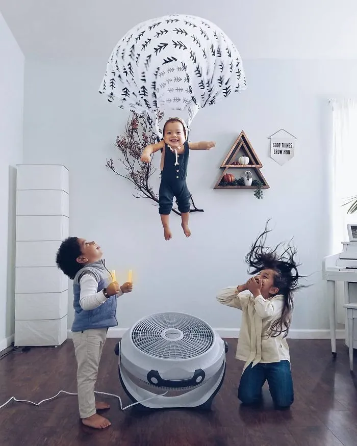 Creative Mom Of Three Uses Photoshop To Turn Her Children's Daily Life Into Magic