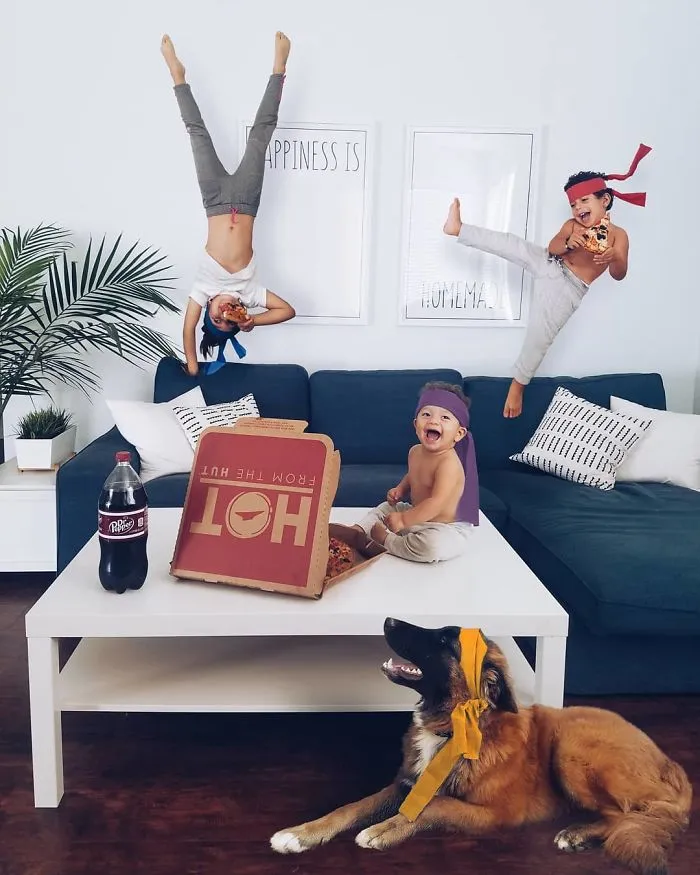 Creative Mom Of Three Uses Photoshop To Turn Her Children's Daily Life Into Magic