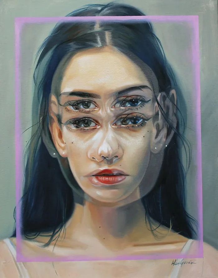 After Having A Heart Attack I Started Painting These Portraits That Will Make You Dizzy