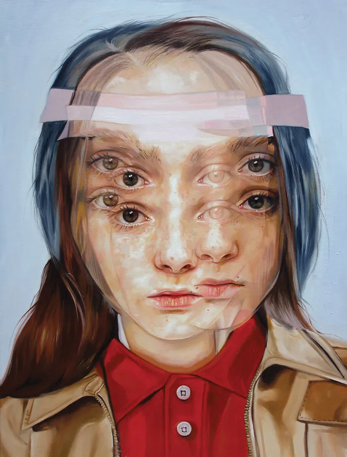 After Having A Heart Attack I Started Painting These Portraits That Will Make You Dizzy