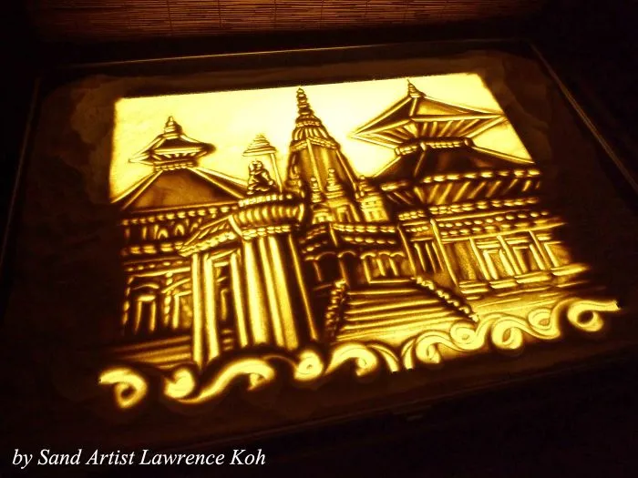 "Heavenly Nepal " A Sand Art Film To Nepal By Lawrence Koh From Singapore