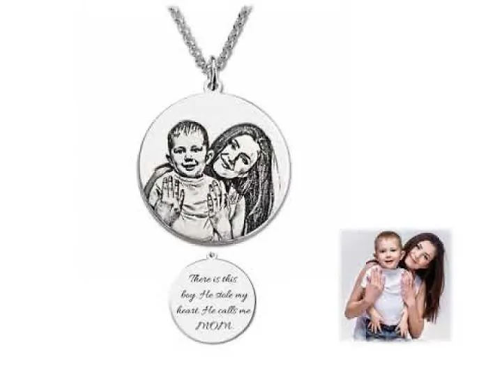 Seal Your Sweet Moment With Your Kids Forever By Turning It Into Engraved Necklace