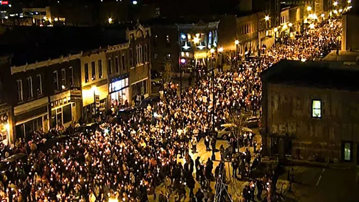 A 10 Year Old Girl In My City Was Kidnapped And Brutally Murdered. Westboro Planned On Picketing Her Funeral. This Is What They Were Met With. Over 10 Thousands People Showed Up To Support The Little Girls Family!