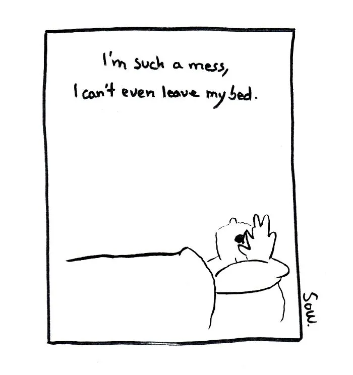 I Illustrate My Darkest Thoughts To Help People Understand What It's Like To Suffer From Mental Illness