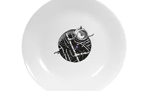 I've Created These Magical / Optical Illusion Porcelain Plates: "First Bean To Space"