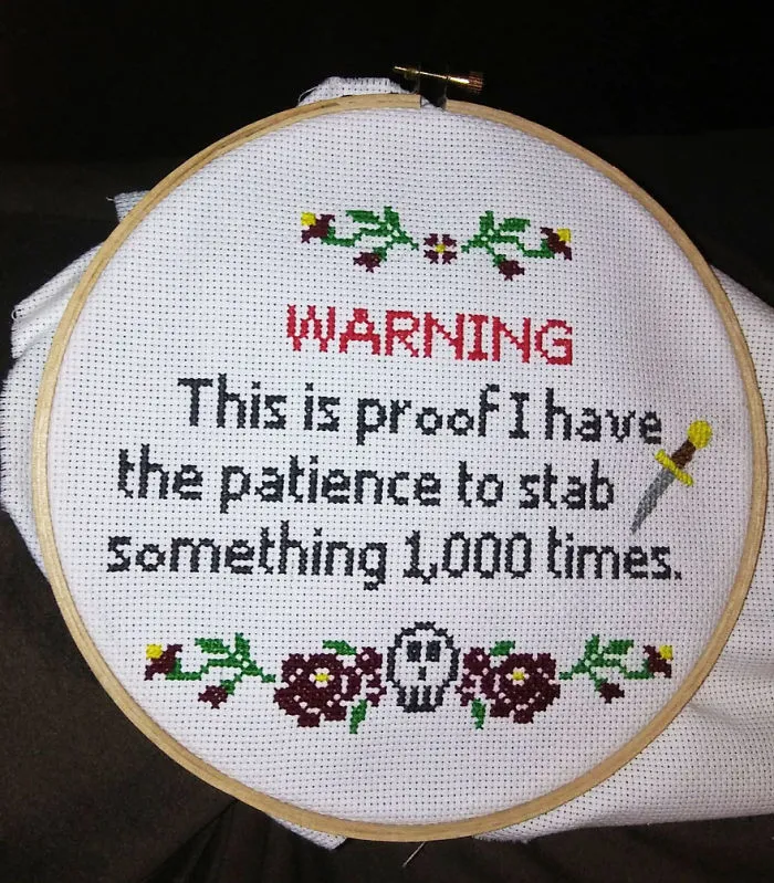 117 Times Cross Stitches Were So Badass, They Were Perfect For 21st Century