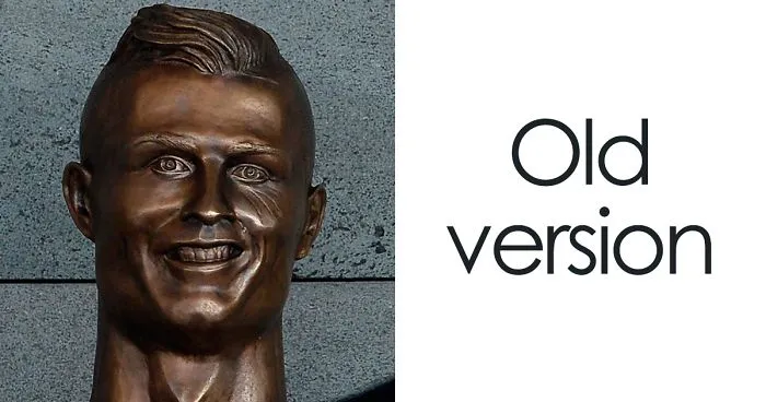 Internet Laughed At This Guy's First Attempt At Cristiano Ronaldo's Bust, So He Tries The Second Time