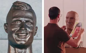Internet Laughed At This Guy's First Attempt At Cristiano Ronaldo's Bust, So He Tries The Second Time