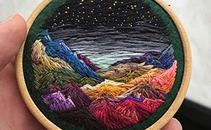 This Embroidery Artist Uses Thread Instead Of Paint To Create Amazing Landscape Scenes