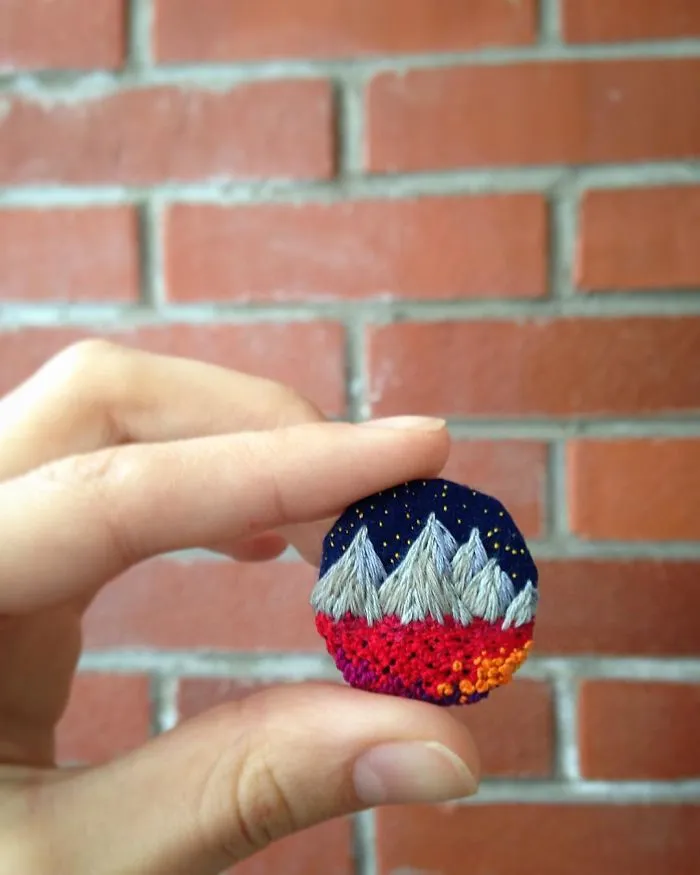 This Embroidery Artist Uses Thread Instead Of Paint To Create Amazing Landscape Scenes