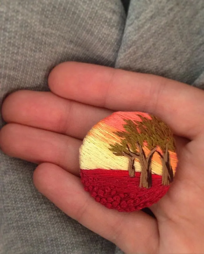 This Embroidery Artist Uses Thread Instead Of Paint To Create Amazing Landscape Scenes