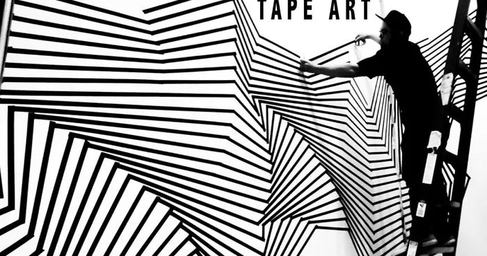Tape Art Installation: Dimensionalizing The Corner At Wiretap Brewing In Los Angeles
