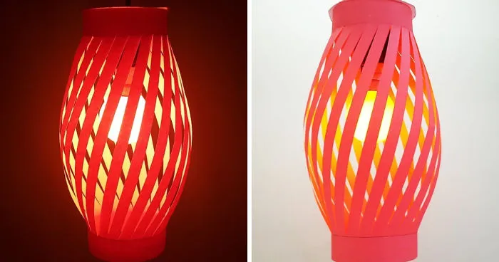 How To Make A Night Lamp Out Of Paper - Diy Paper Lamp (Pendant Light)