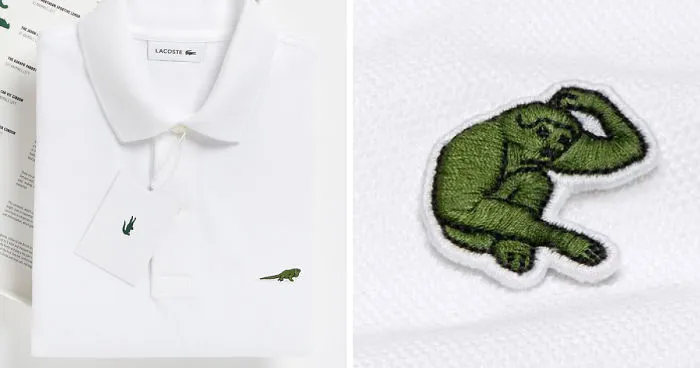 Lacoste Replaces The Iconic Crocodile Logo To Raise Awareness About The Endangered Species