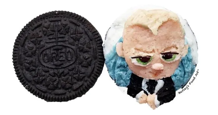Artist Makes Art With Oreo Fillings And The Result Is "Delicious"