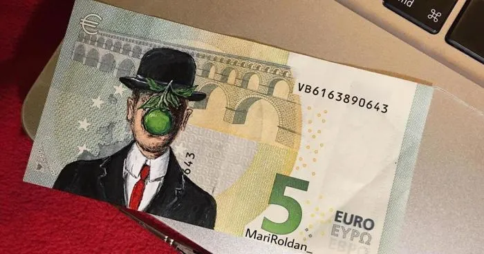 Artist Recreates Famous Paintings Using Money As Her Canvas