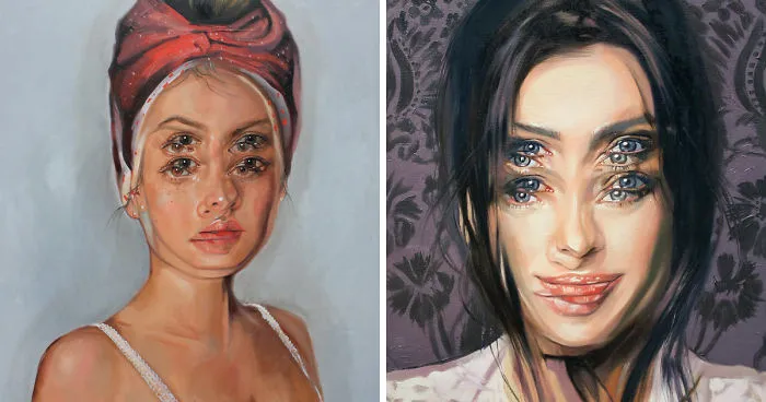 After Having A Heart Attack I Started Painting These Portraits That Will Make You Dizzy