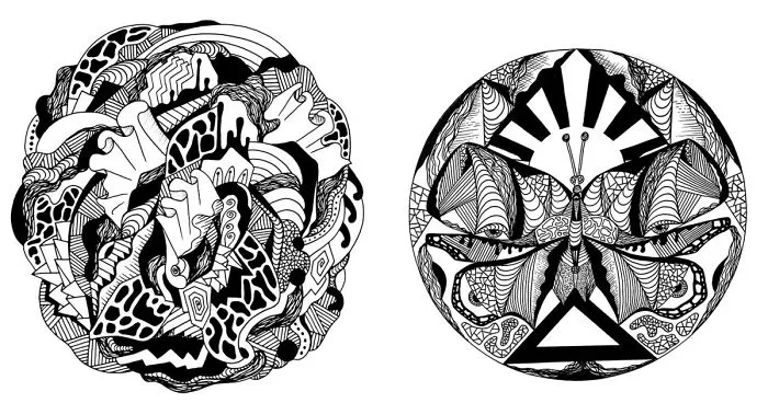 I Made These 24 Ink Line Drawings Into Coloring Pages