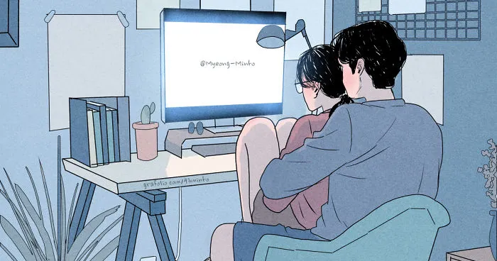 Korean Artist Illustrates The Daily Life Of A Loving Couple In An Intimate Way