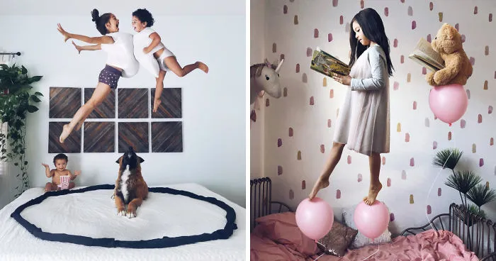 Creative Mom Of Three Uses Photoshop To Turn Her Children's Daily Life Into Magic