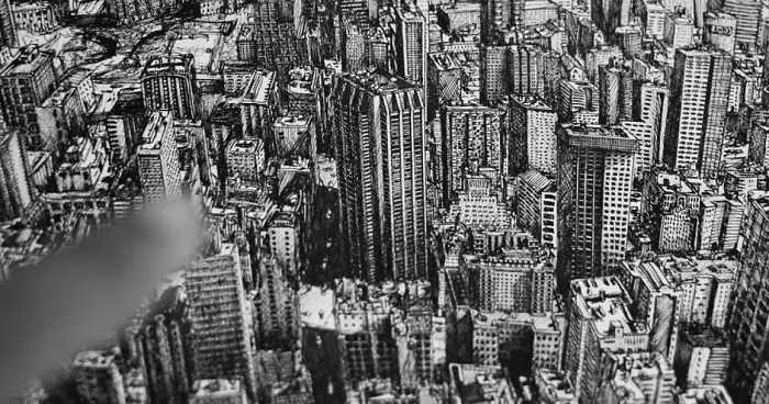 Architecture Student Spends 10 Months Drawing New York City In Incredible Detail