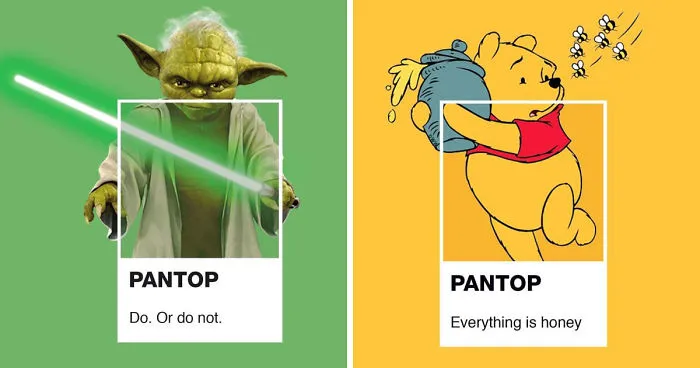 Artist Transforms Pop Culture Icons Into Pantone Samples And The Result Is Fun