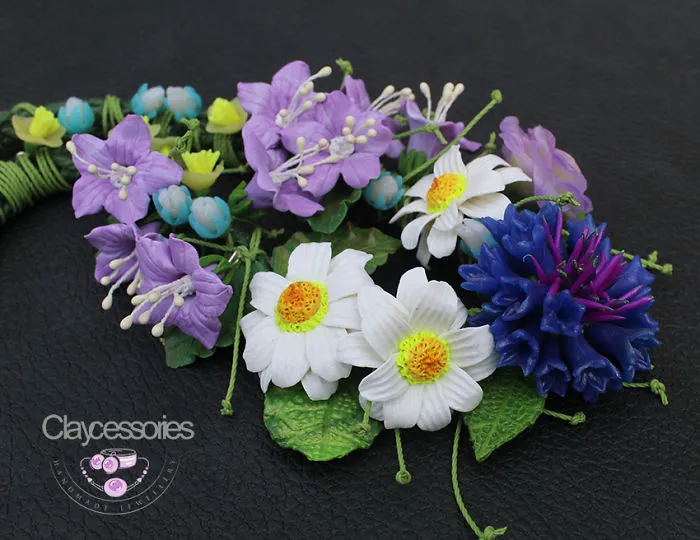 I Use Polymer Clay To Create Floral Jewellery