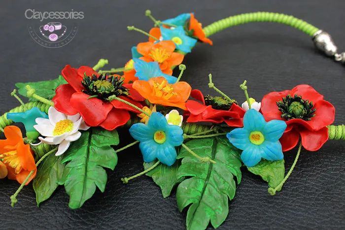 I Use Polymer Clay To Create Floral Jewellery
