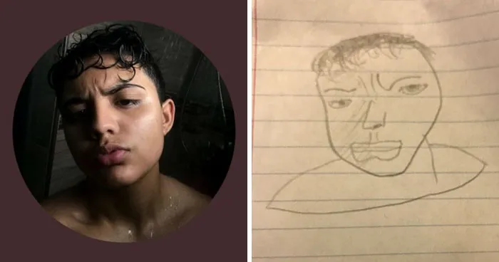 Student Takes Portrait Requests, And The Result Is So Hilariously Bad That People Want More