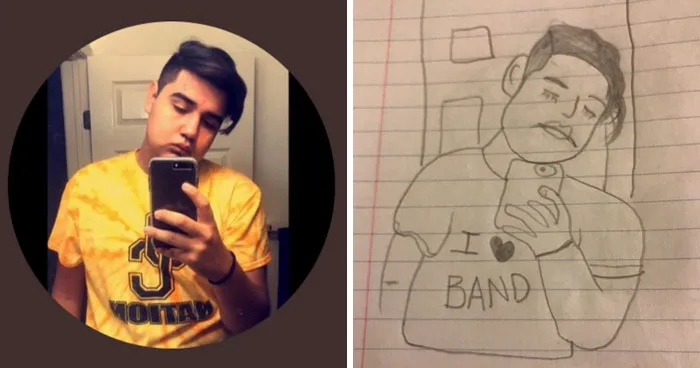 Student Takes Portrait Requests, And The Result Is So Hilariously Bad That People Want More