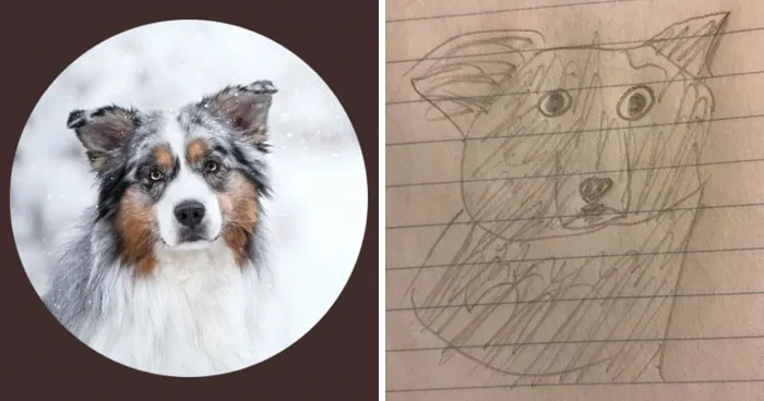 Student Takes Portrait Requests, And The Result Is So Hilariously Bad That People Want More