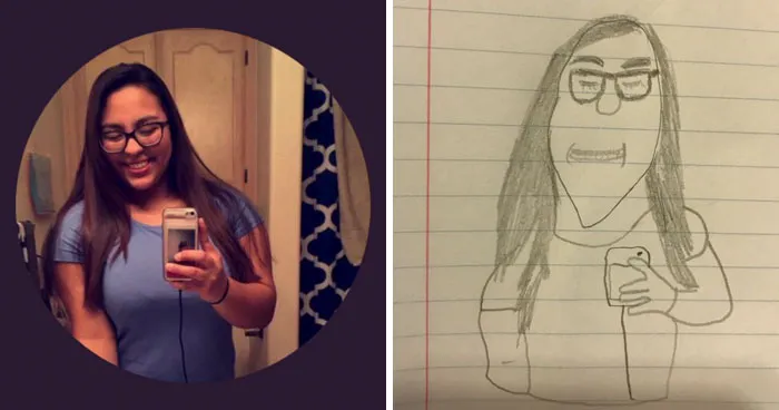 Student Takes Portrait Requests, And The Result Is So Hilariously Bad That People Want More
