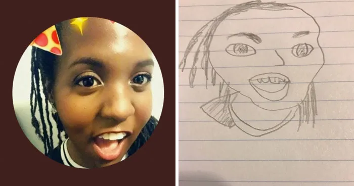 Student Takes Portrait Requests, And The Result Is So Hilariously Bad That People Want More
