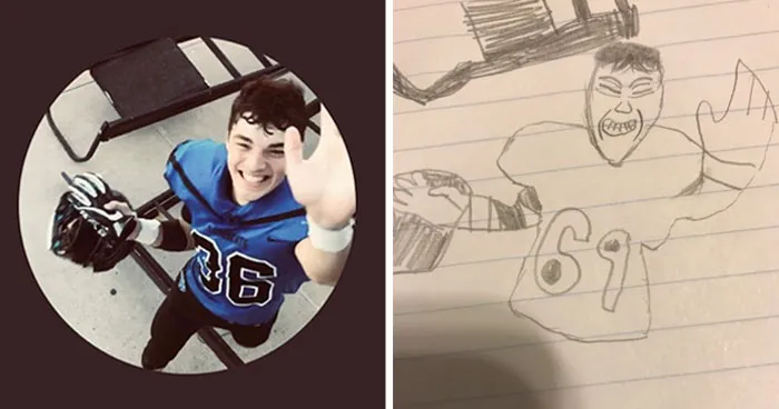 Student Takes Portrait Requests, And The Result Is So Hilariously Bad That People Want More