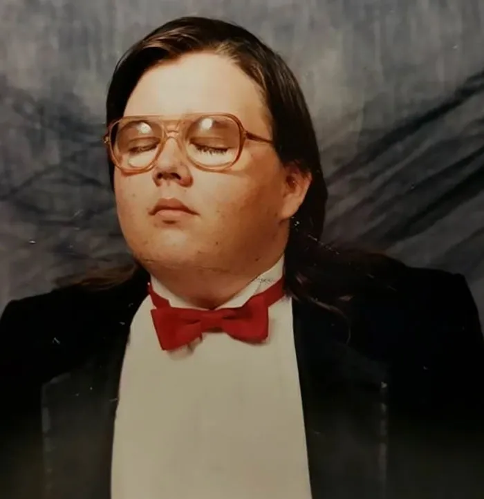 Yo en 1994. Parezco salido de South Park